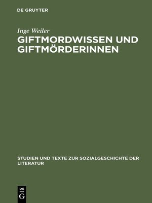 cover image of Giftmordwissen und Giftmörderinnen